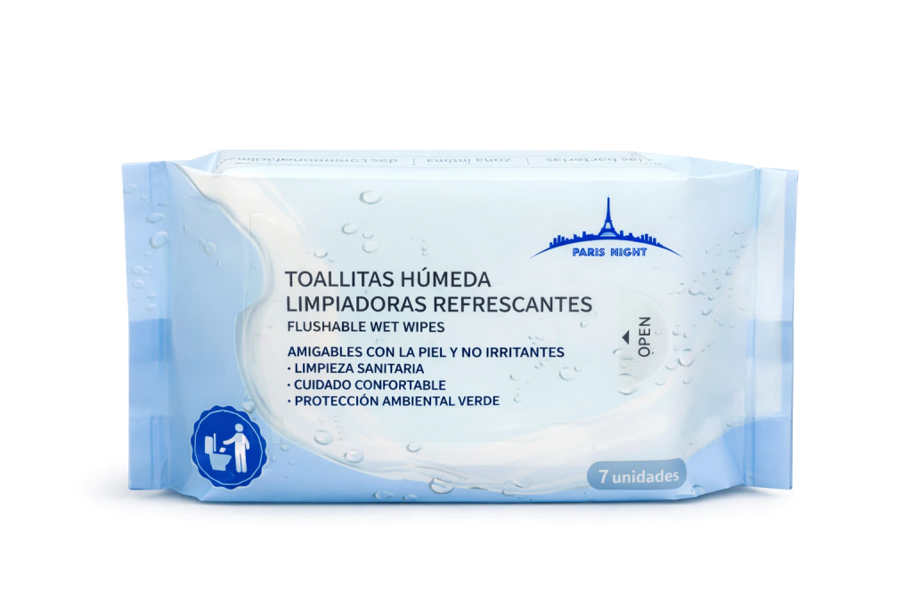 Toallitas humedas limpiadoras refrescantes Paris Night